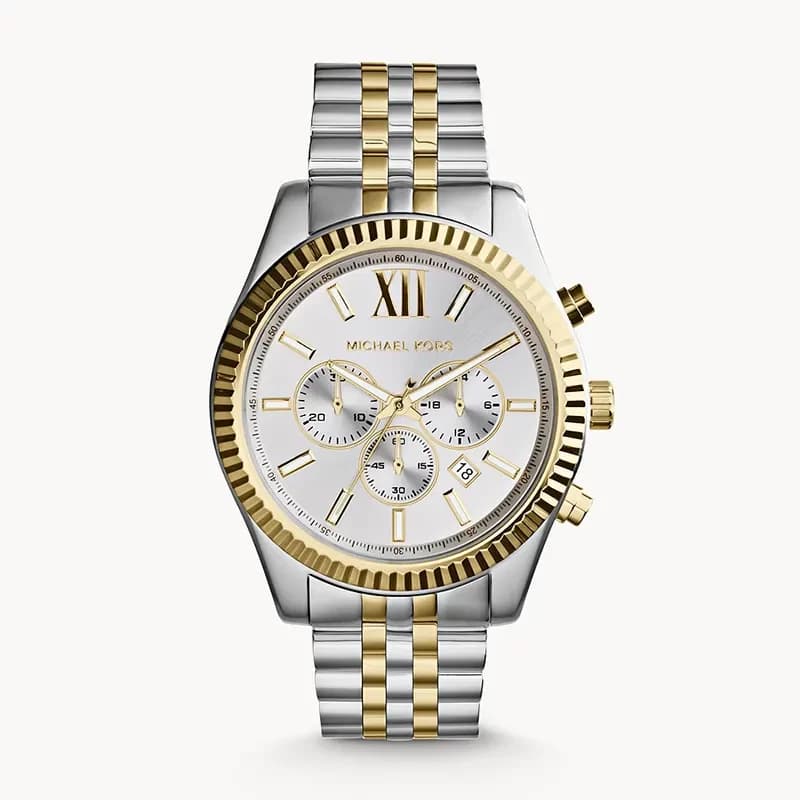 Michael Kors Lexington Chronograph White Dial Men's Watch | MK8344 secondary view