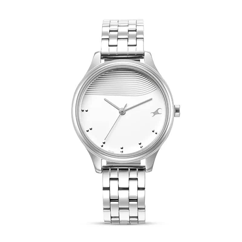 Fastrack 6280SM01 Stunners White Dial Ladies Watch