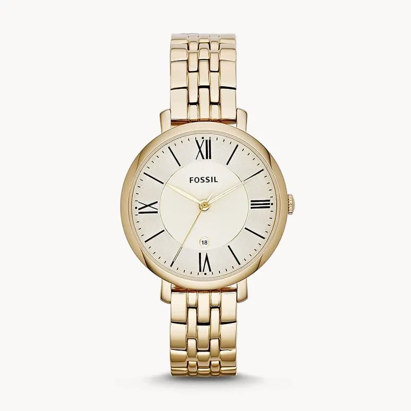 Fossil Jacqueline Champagne Dial Ladies Watch | ES3434