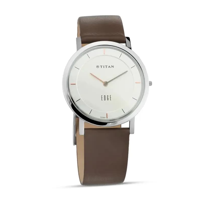 Titan Edge 1595SL03 Silver Dial Men's Watch