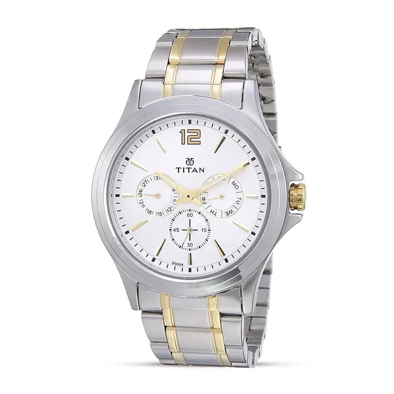 Titan 1698BM01 Workwear Silver Dial Men's Watch