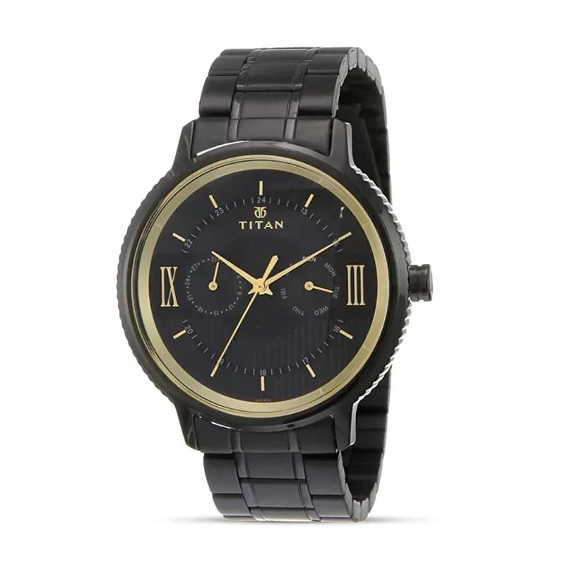 Titan 1743NM01 Regalia Baron Black Dial Men's Watch