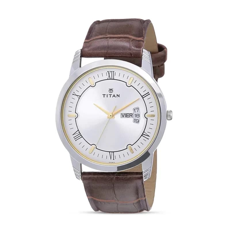 Titan 1774SL01 Karishma Silver Dial Men's Watch
