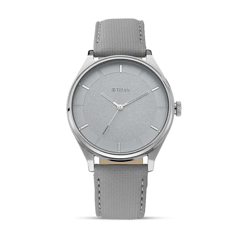 Titan 1802SL12 Workwear Grey Dial Men's Watch