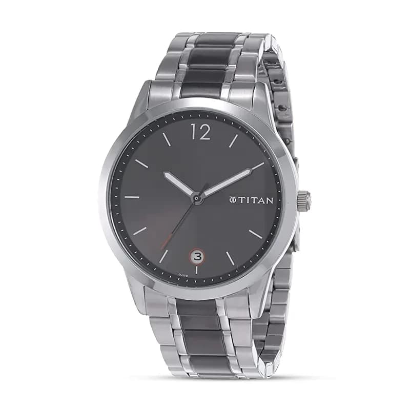 Titan 1806KM01 Workwear Anthracite Dial Men's Watch