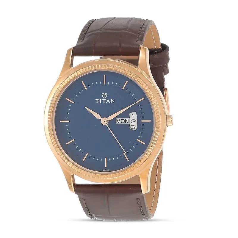 Titan 1824WL01 Karishma Blue Dial Men's Watch