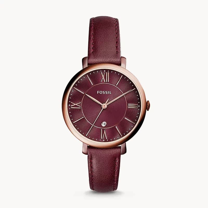 Fossil Jacqueline Wine Dial Ladies Watch | ES4099