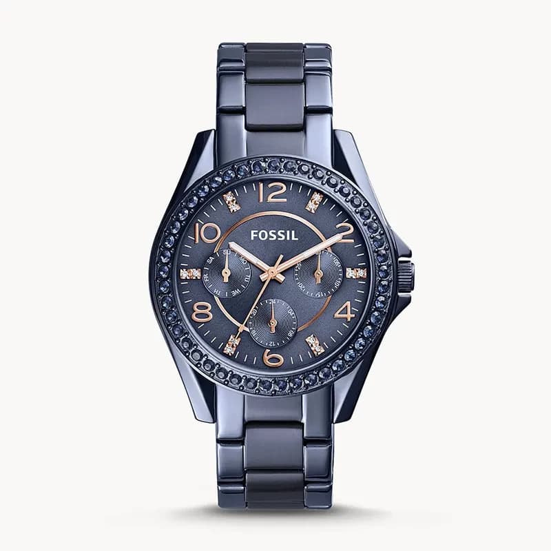 Fossil Riley Multifunction Blue Dial Ladies Watch | ES4294