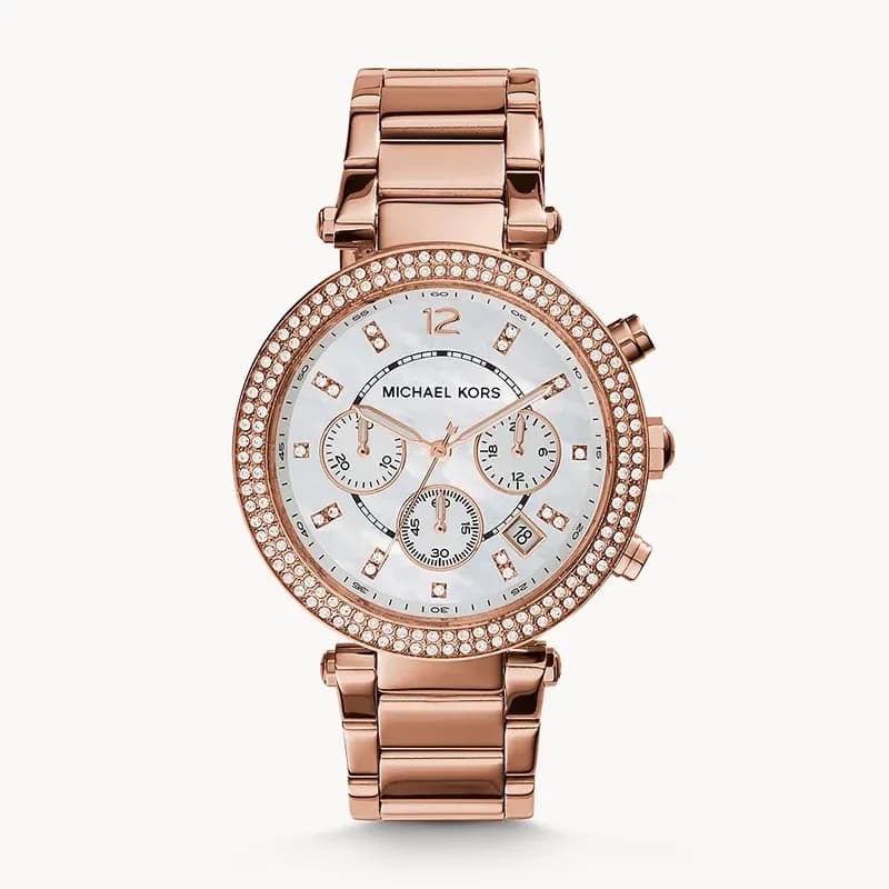 Michael Kors Parker White MOP Dial Ladies Watch | MK5491