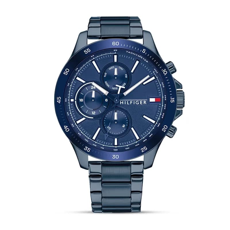 Tommy Hilfiger Bank Blue Dial Men's Watch Watch | 1791720