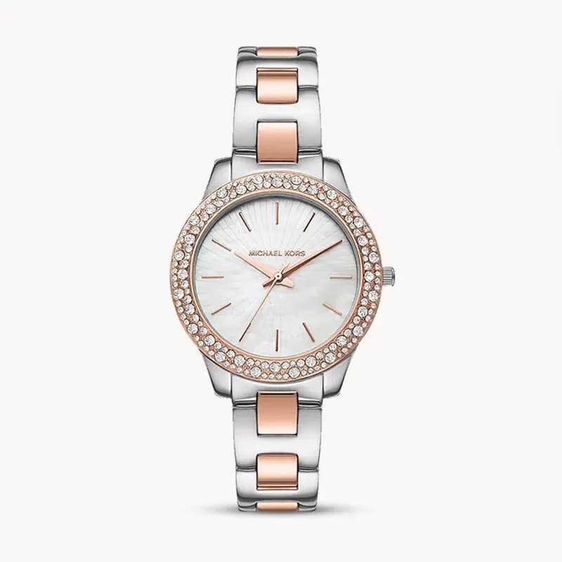 Michael Kors Liliane White Dial Ladies Watch | MK1048