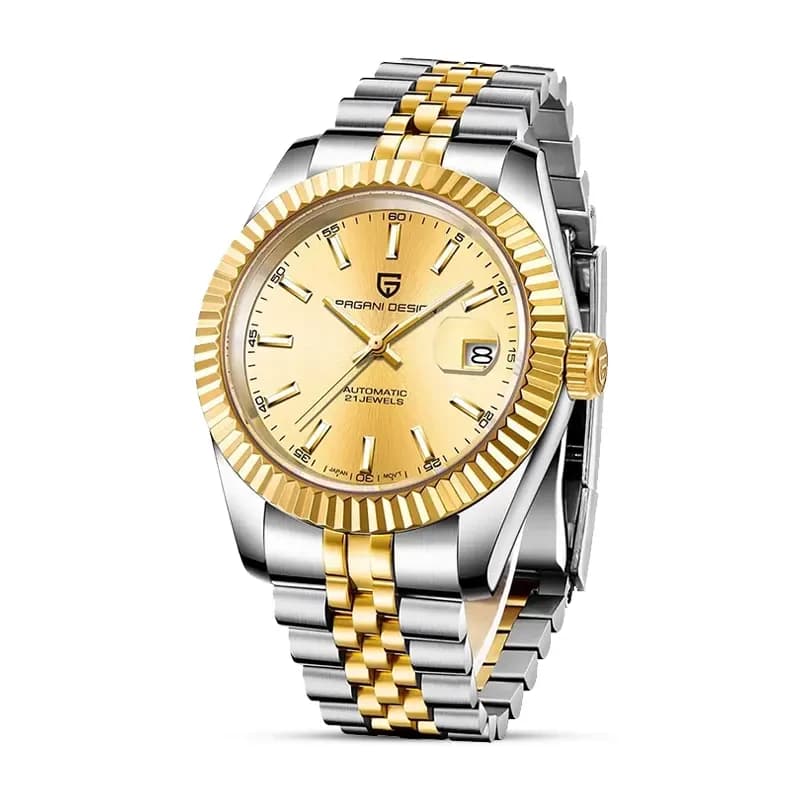 Pagani Design PD-1645 Datejust Champagne Dial Men's Watch