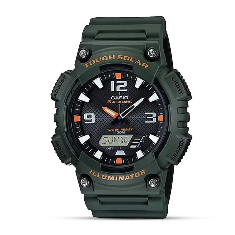 Casio AQ-S810W-3AV Solar Powered Dual Time Men's Watch