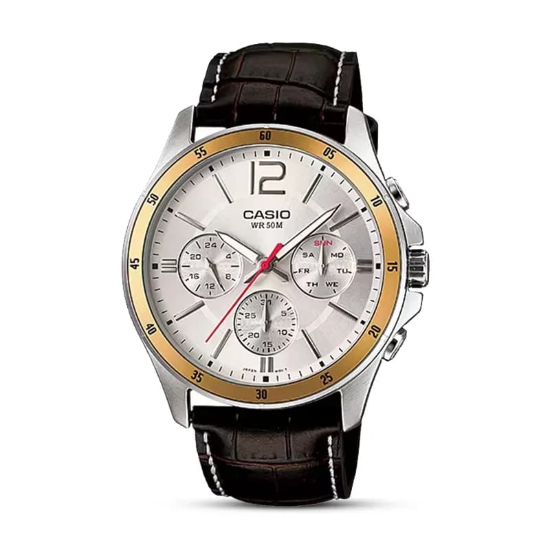Casio Enticer MTP-1374L-7AVDF Silver Dial Men's Watch