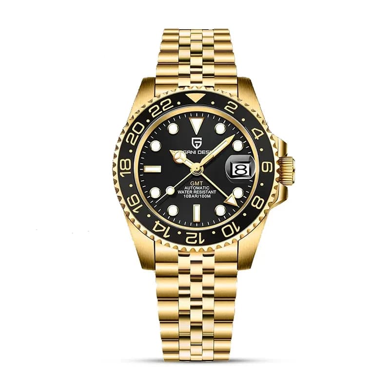 Pagani Design PD-1662 GMT-Master Automatic Gold-tone Men's Watch