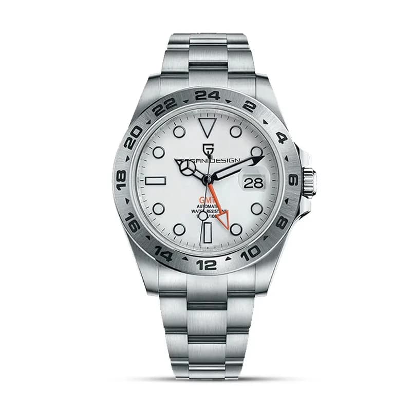 Pagani Design PD-1682 Explorer II GMT White Dial Men's Watch