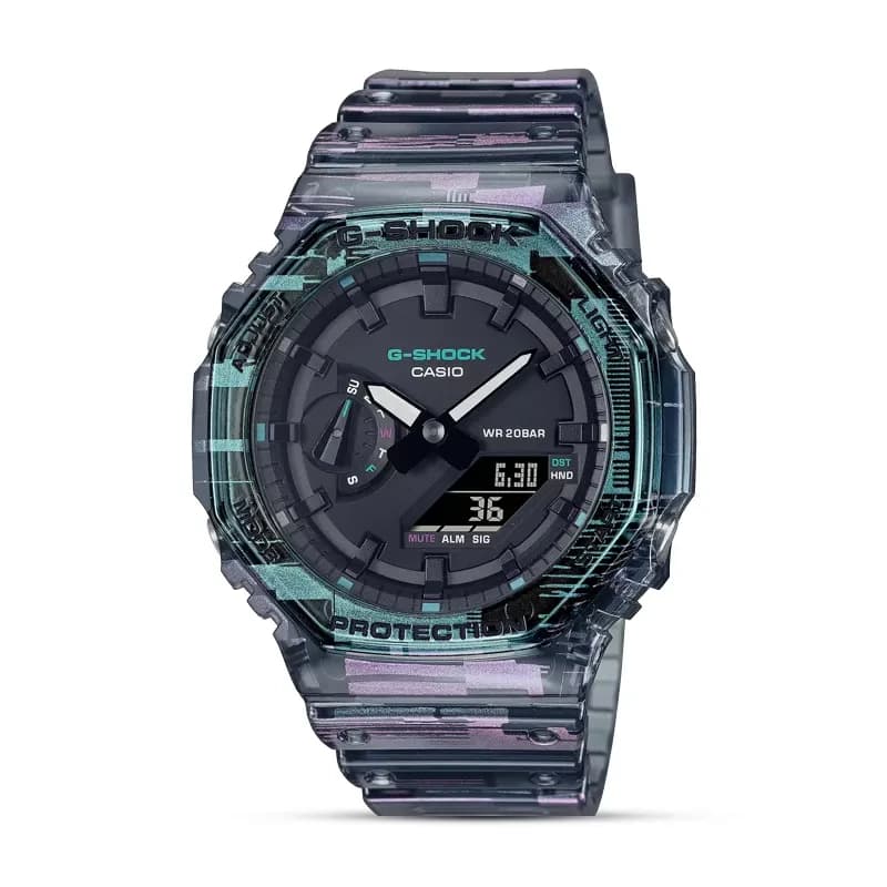 Casio G-Shock GA-2100NN-1A Digital Glitch Blazing Men's Watch