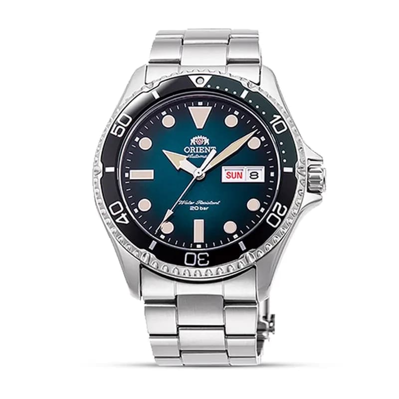 Orient Kamasu II Green Dial Men's Watch | RA-AA0811E19B secondary view