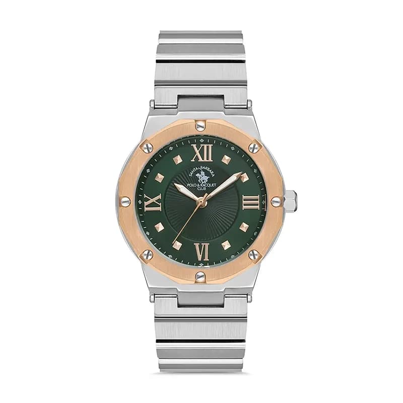 Santa Barbara Polo & Racquet Club Green Dial Ladies Watch | SB.1.10406-4
