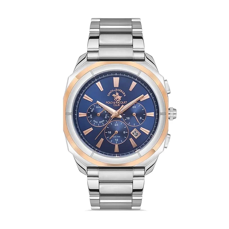 Santa Barbara Polo & Racquet Club Blue Dial Men's Watch | SB.1.10386-3