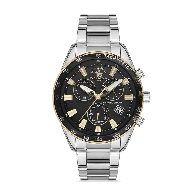 Santa Barbara Polo & Racquet Club Black Dial Men's Watch | SB.1.10430-5