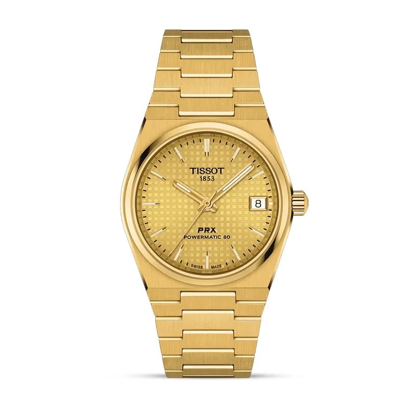 Tissot PRX Powermatic 80 35mm Champagne Dial Ladies Watch | T137.207.33.021.00