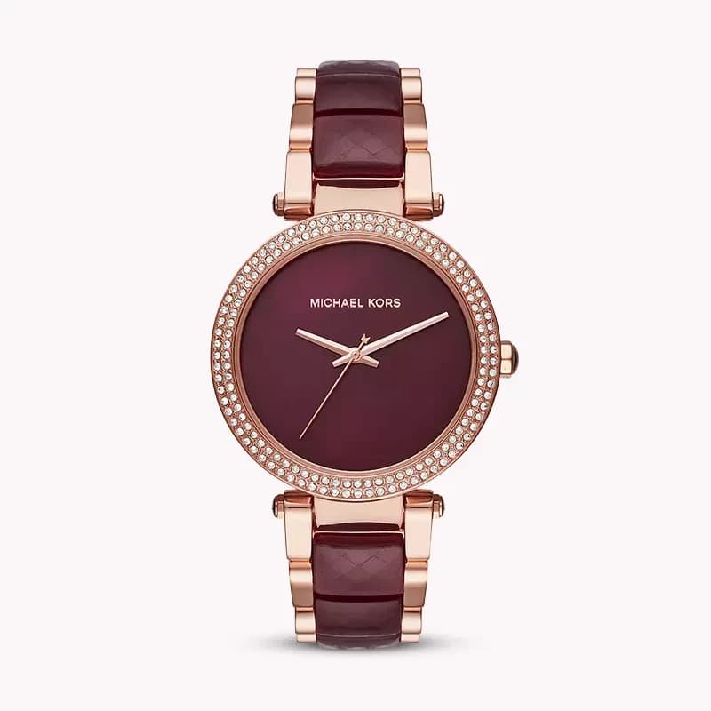 Michael Kors Parker Burgundy Dial Ladies Watch | MK6412