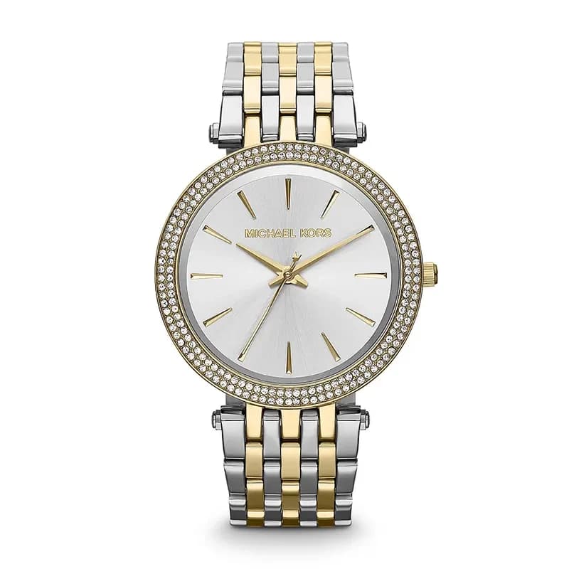 Michael Kors Darci Silver Dial Two-tone Ladies Watch | MK3215