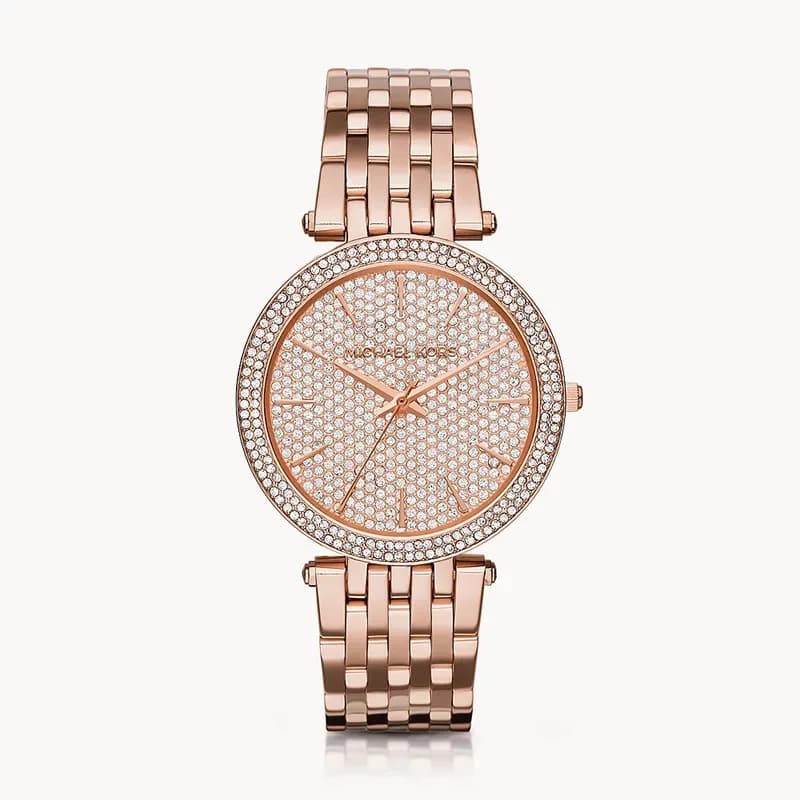 Michael Kors Darci Crystal Pave Rose Dial Ladies Watch | MK3439