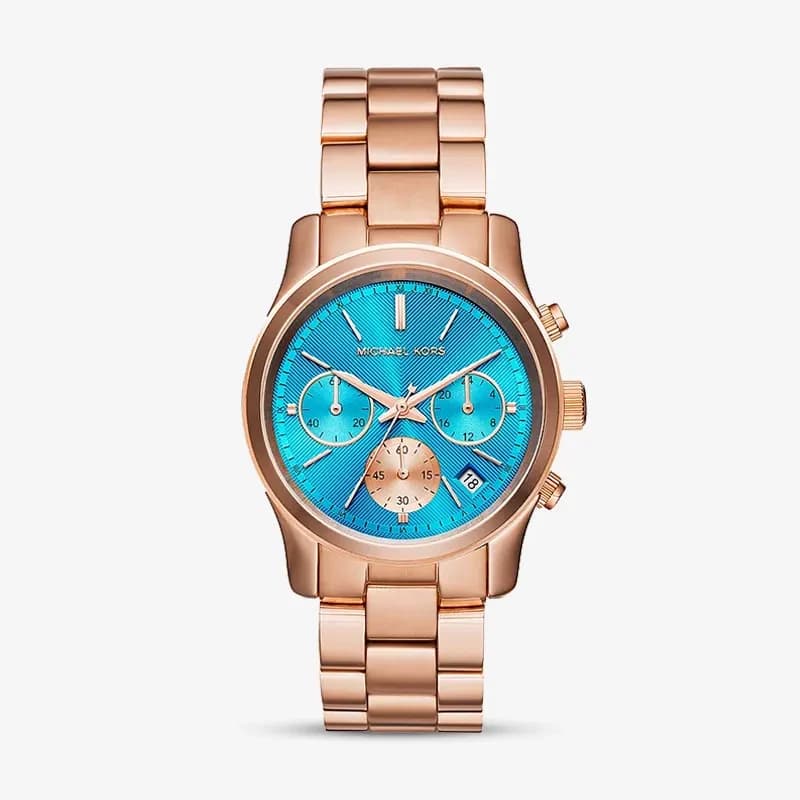Michael Kors Runway Chronograph Blue Dial Ladies Watch | MK6164