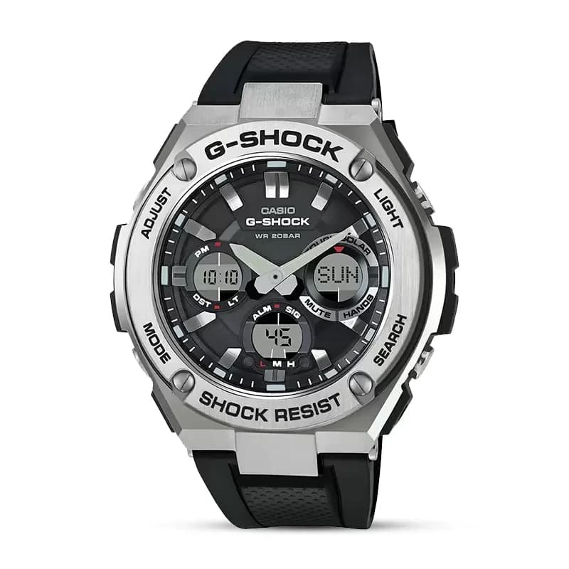 Casio G-Shock GST-S110-1A G-Steel Black Dial Men's Watch