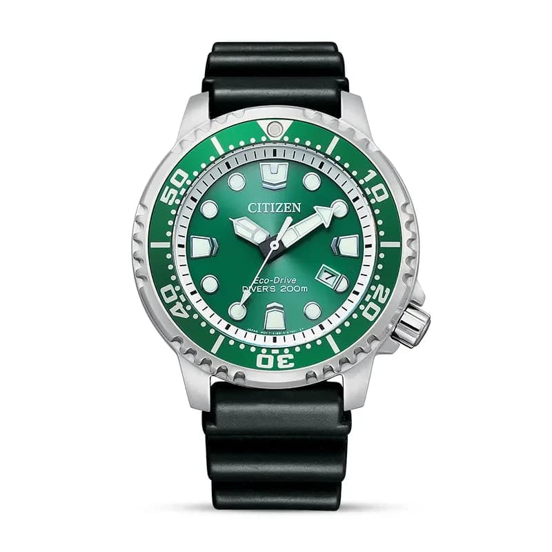 Citizen Promaster Marine Eco-Drive Green Dial Men's Watch | BN0158-18X