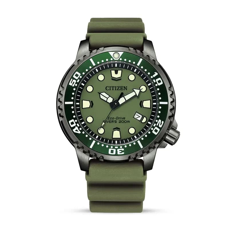 Citizen Promaster Marine Eco-Drive Green Dial Men's Watch | BN0157-11X