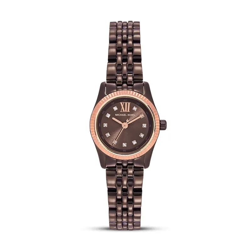 Michael Kors Petite Lexington Dark Brown Dial Ladies Watch | MK4844