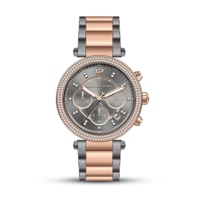 Michael Kors Parker Chronograph Grey Dial Ladies Watch | MK6440