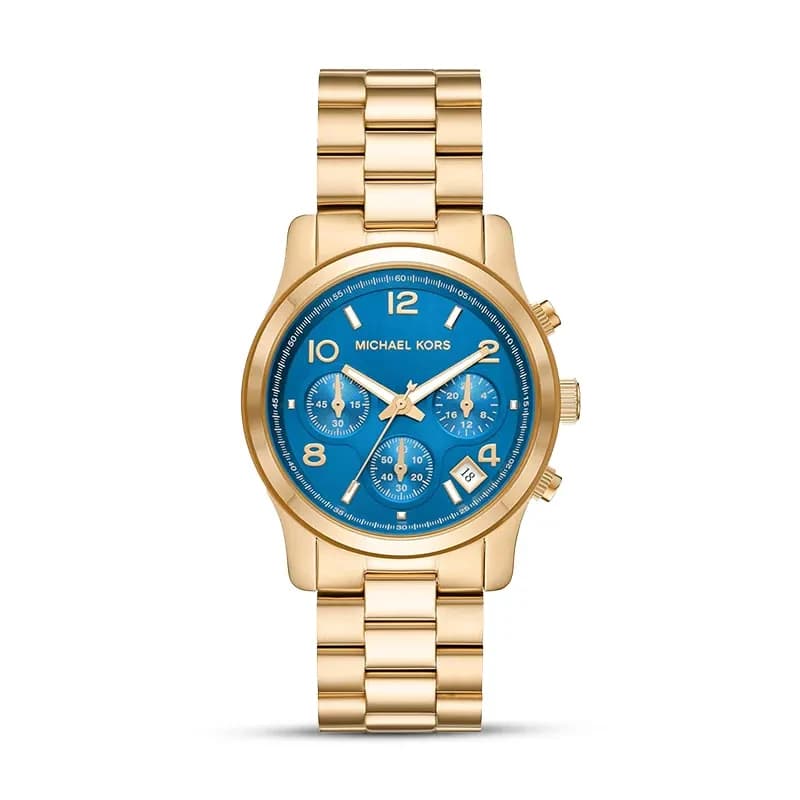 Michael Kors Runway Chronograph Blue Dial Ladies Watch | MK7353