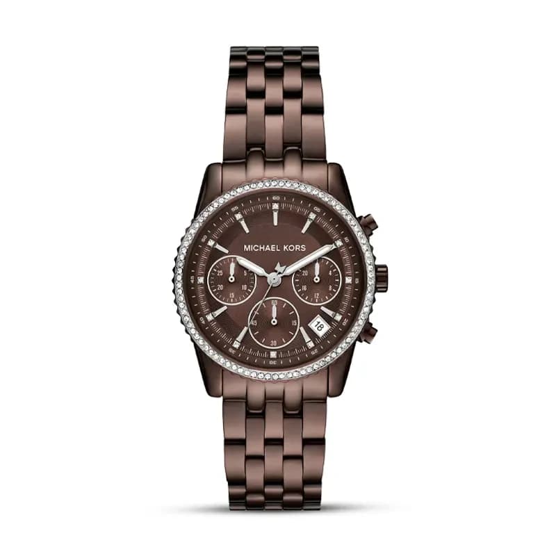 Michael Kors Mini Bryant Chronograph Brown Ladies Watch | MK7559