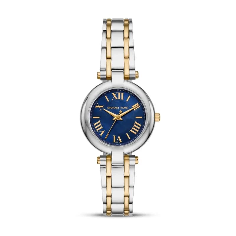 Michael Kors Laney Two-Tone Blue Dial Ladies Watch | MKO1085