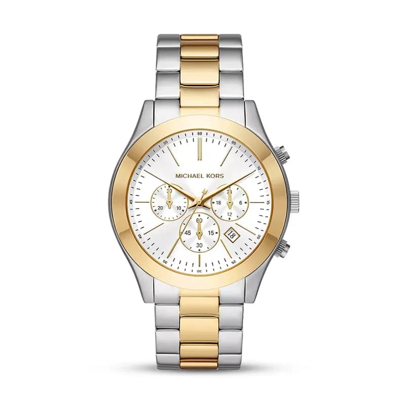 Michael Kors Slim Runway Chronograph White Dial Watch | MK8986