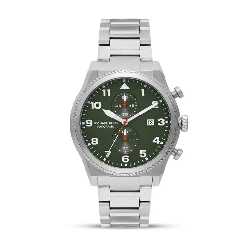 Michael Kors Panorama Chronograph Green Dial Men's Watch | MK9196