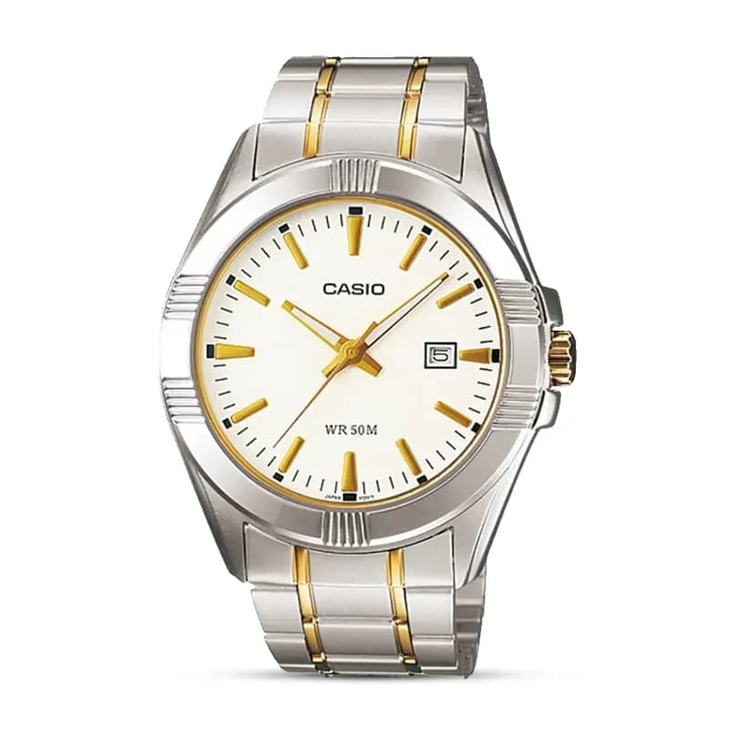 Casio Enticer MTP-1308SG-7AVD White Dial Men's Watch