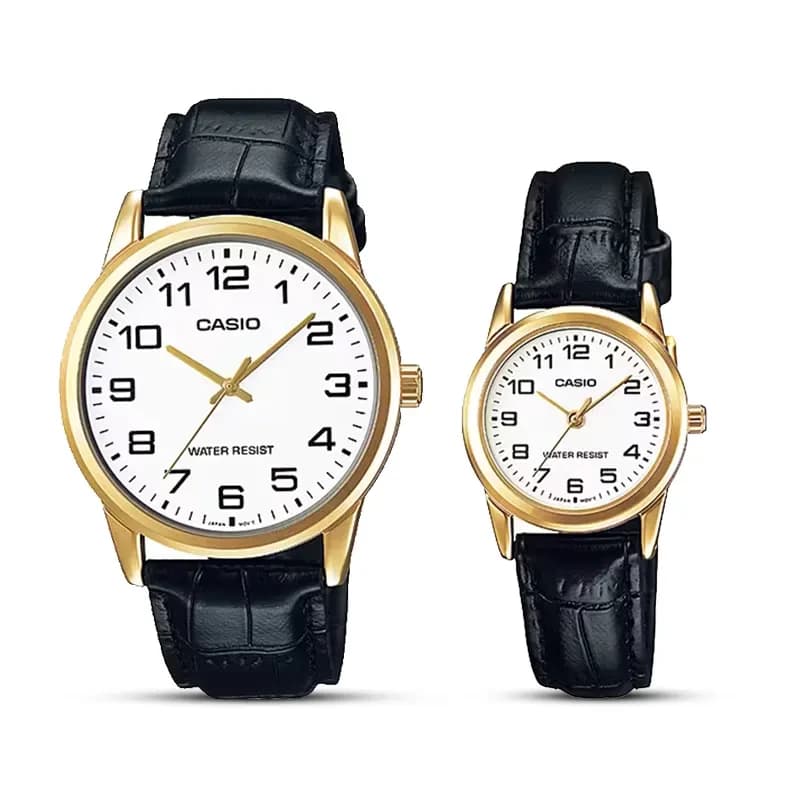 Casio White Dial Couple Watch | MTP/LTP-V001GL-7B