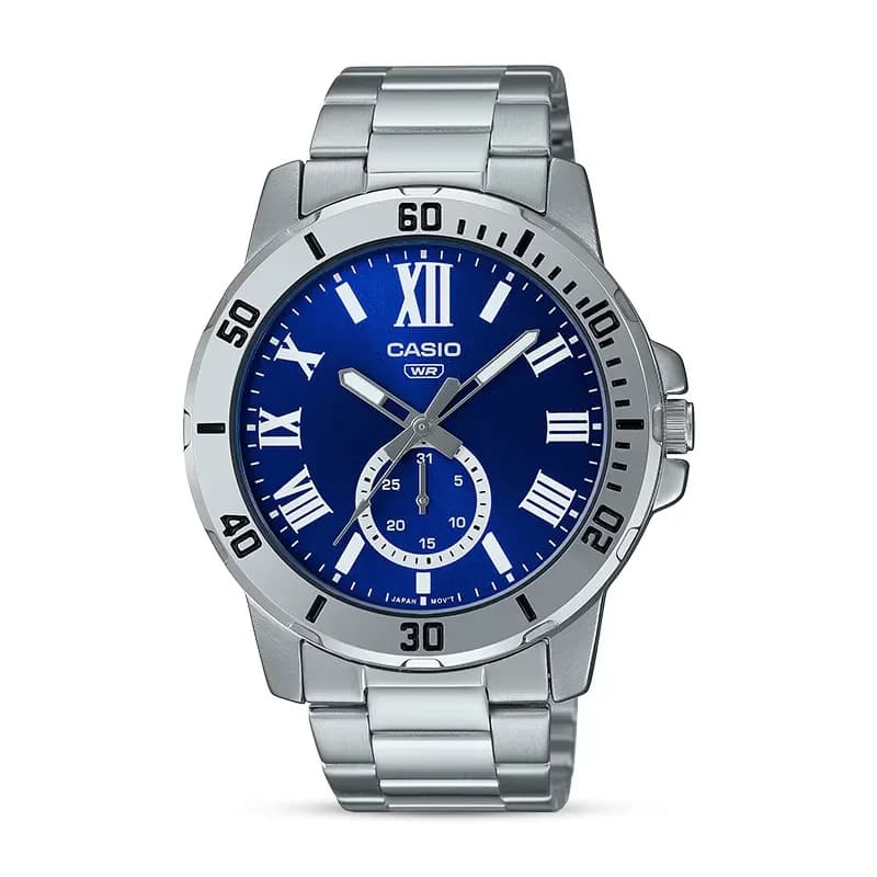 Casio Enticer MTP-VD200D-2BUDF Blue Dial Men's Watch