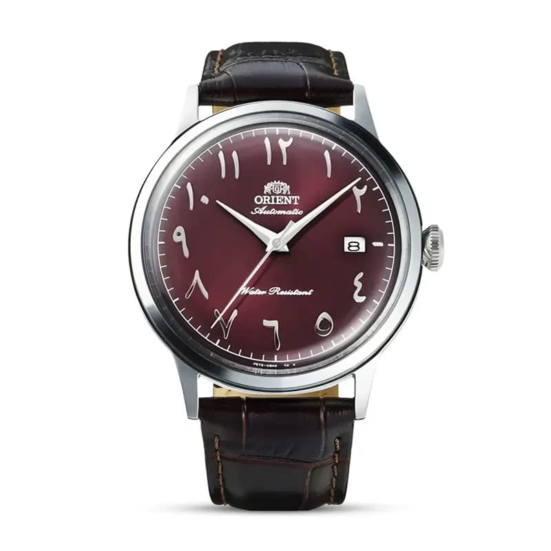 Orient Bambino Version II Arabic Numerals Bordeaux Dial Men's Watch | RA-AC0037R