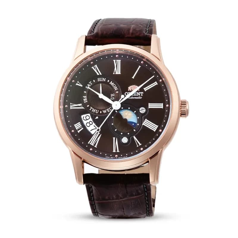 Orient Sun & Moon Version 3 Brown Dial Automatic Men's Watch | RA-AK0009T
