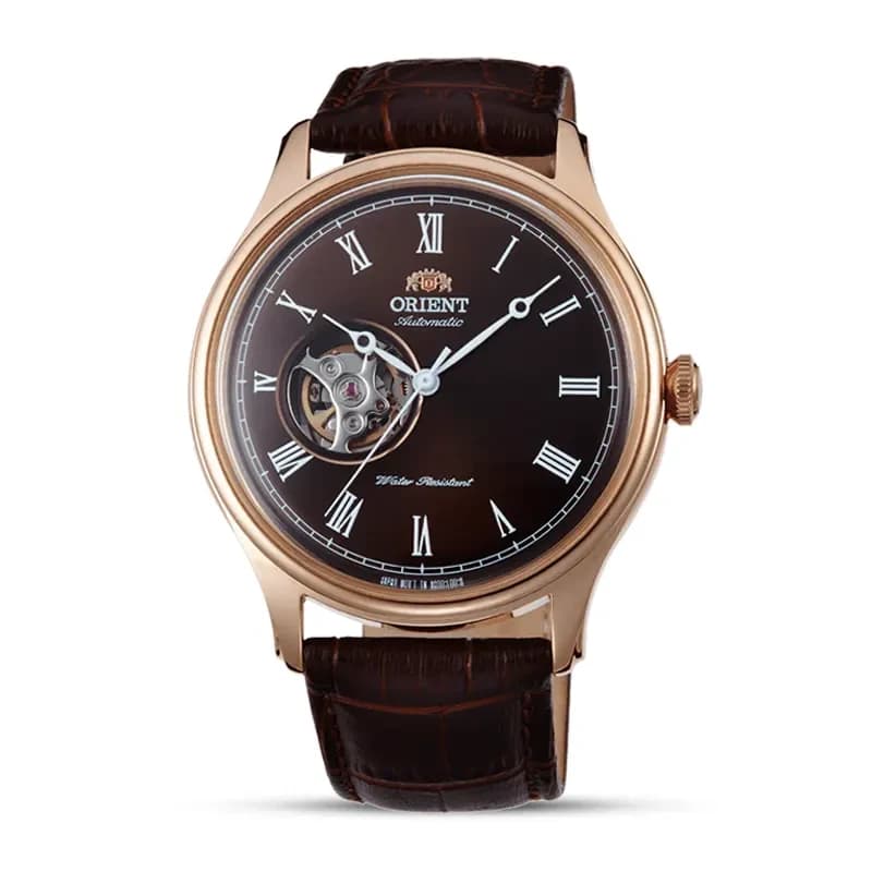 Orient Envoy Open Heart Brown Dial Automatic Men's Watch | AG00001T