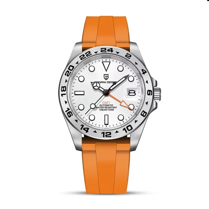 Pagani Design Explorer II GMT White Dial Men's Watch | PD-1762