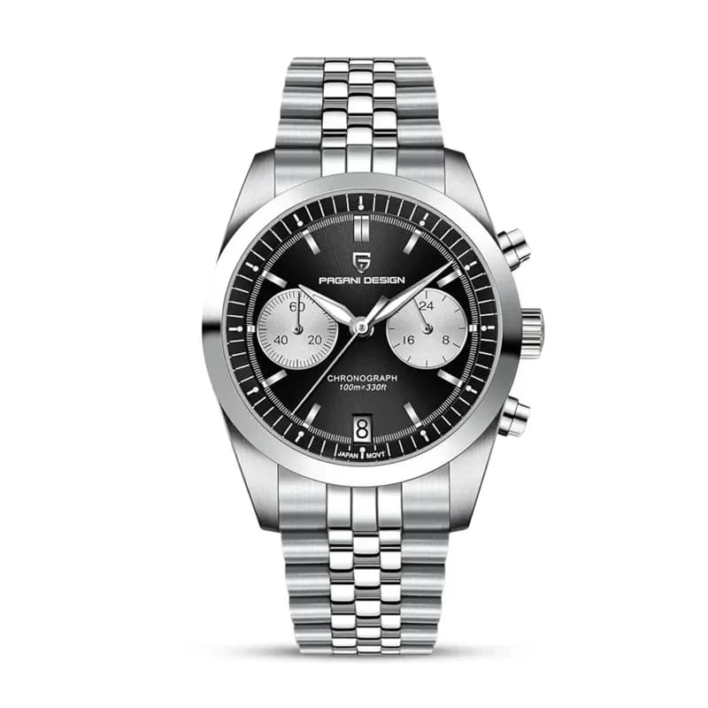 Pagani Design PD-1775 Chronograph Black Panda Dial Men's Watch