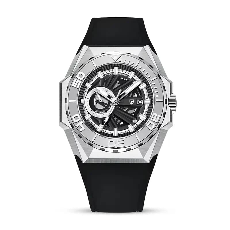 Pagani Design Skeleton Black Dial Automatic Men's Watch | PD-YS007