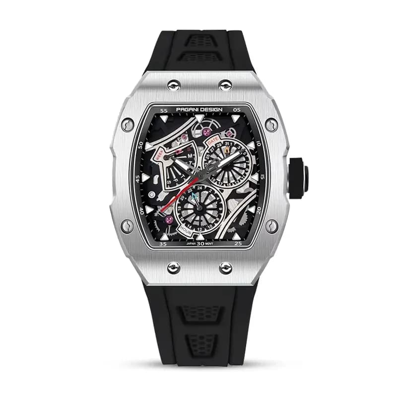 Pagani Design Multifunction Skeleton Dial Men's Watch | PD-YS012